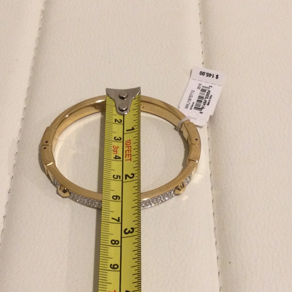 NWT Michael Kors Gold Tone Pave Bracelet - Picture 9 of 16